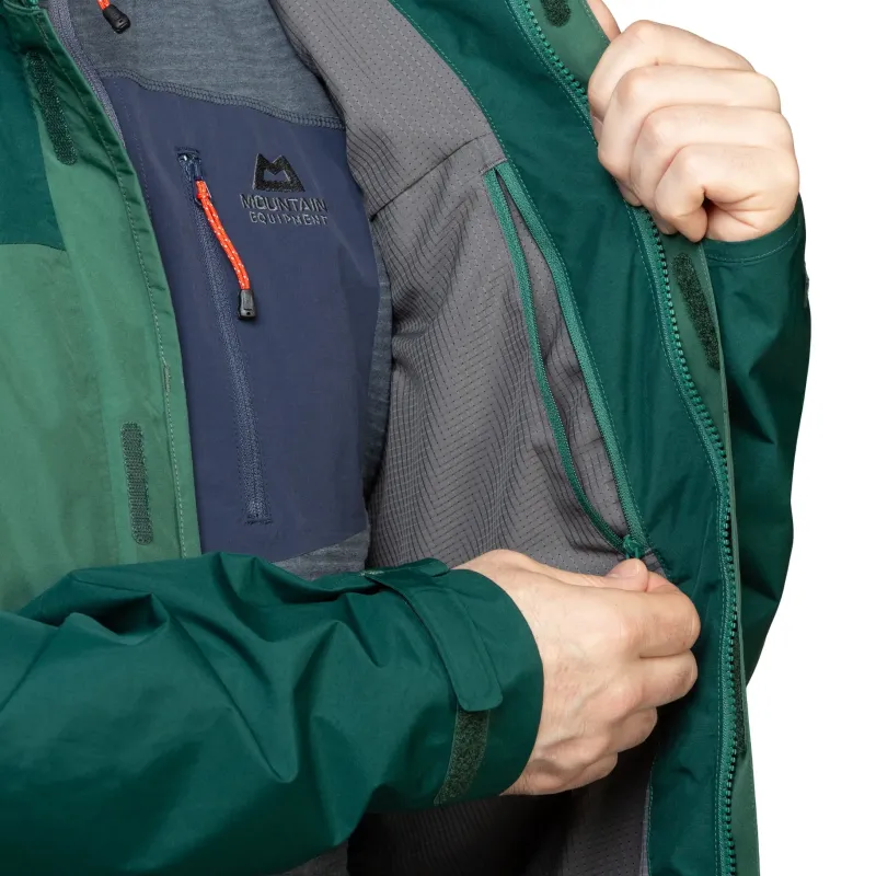 Mountain Equipment Waterproof Jackets-Mens Nanda Devi Jacket - Fern-Pine