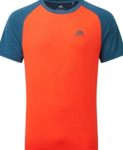 Mountain Equipment T-Shirts & Baselayers-Mens Nava Crew - Cardinal-Majolica