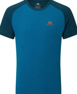 Mountain Equipment T-Shirts & Baselayers-Mens Nava Crew - Mykonos-Majolica