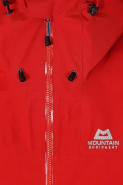 Mountain Equipment Waterproof Jackets-Mens Nunatak Jacket - Chili Red