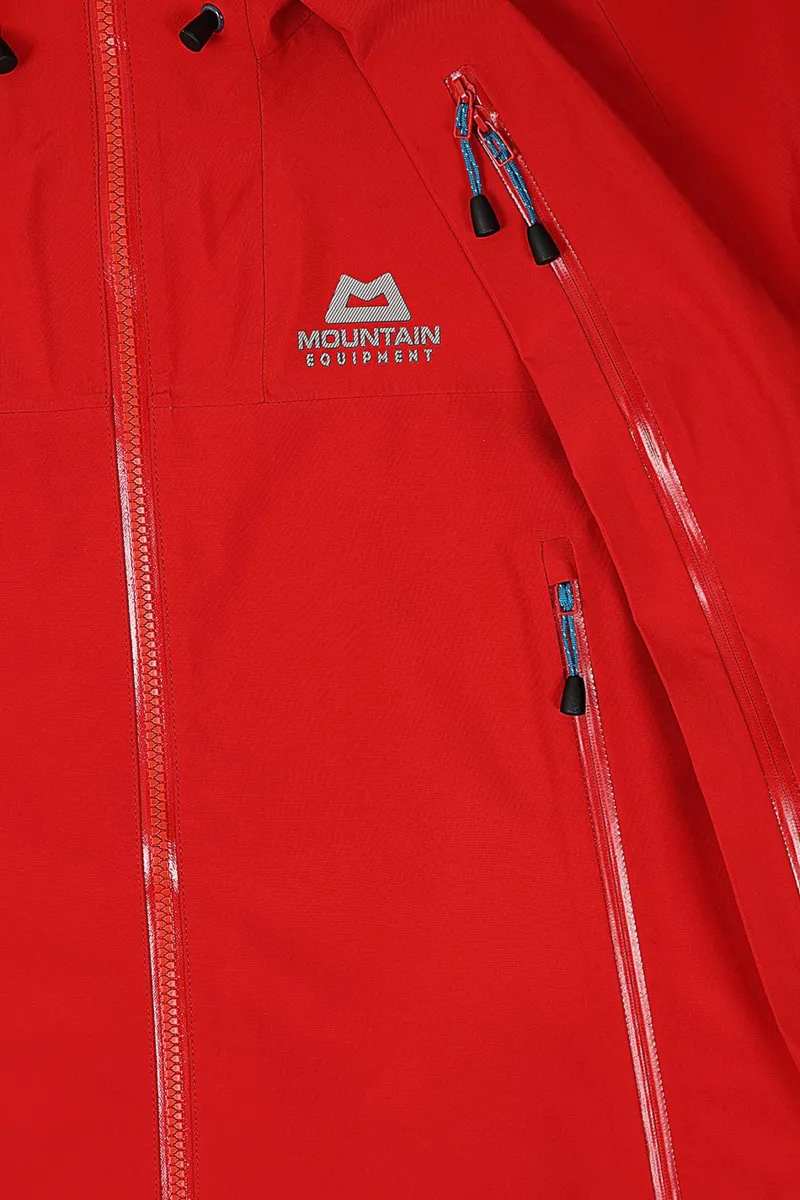 Mountain Equipment Waterproof Jackets-Mens Nunatak Jacket - Chili Red