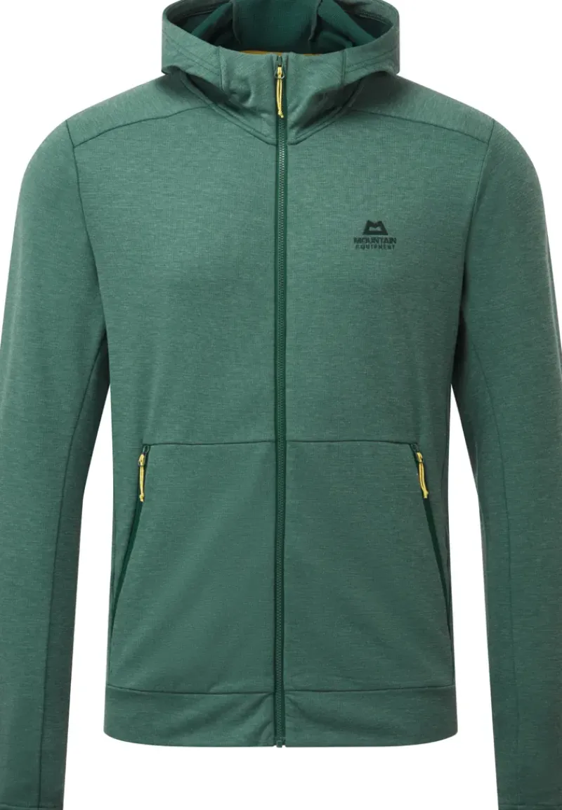 Mountain Equipment Fleece & Mid Layer-Mens Oracool Hooded Jacket - Pine