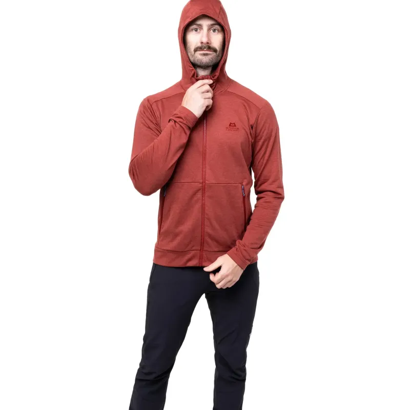 Mountain Equipment Fleece & Mid Layer-Mens Oracool Hooded Jacket - Pine