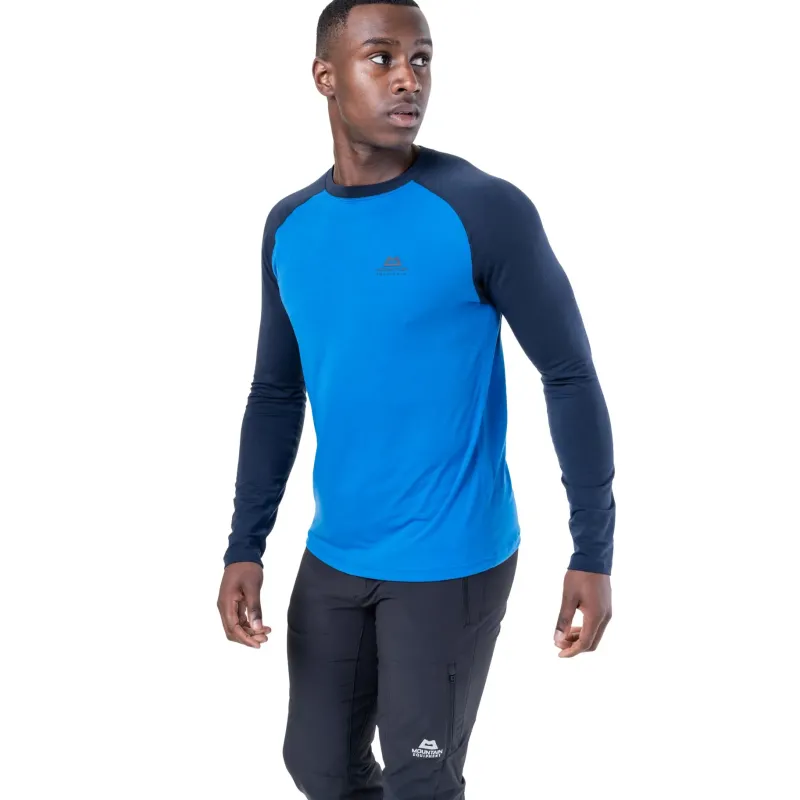 Mountain Equipment T-Shirts & Baselayers-Mens Redline LS Tee - Fern Stripe-Fern
