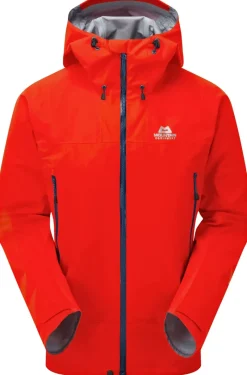 Mountain Equipment Waterproof Jackets-Mens Rupal Jacket - Magma