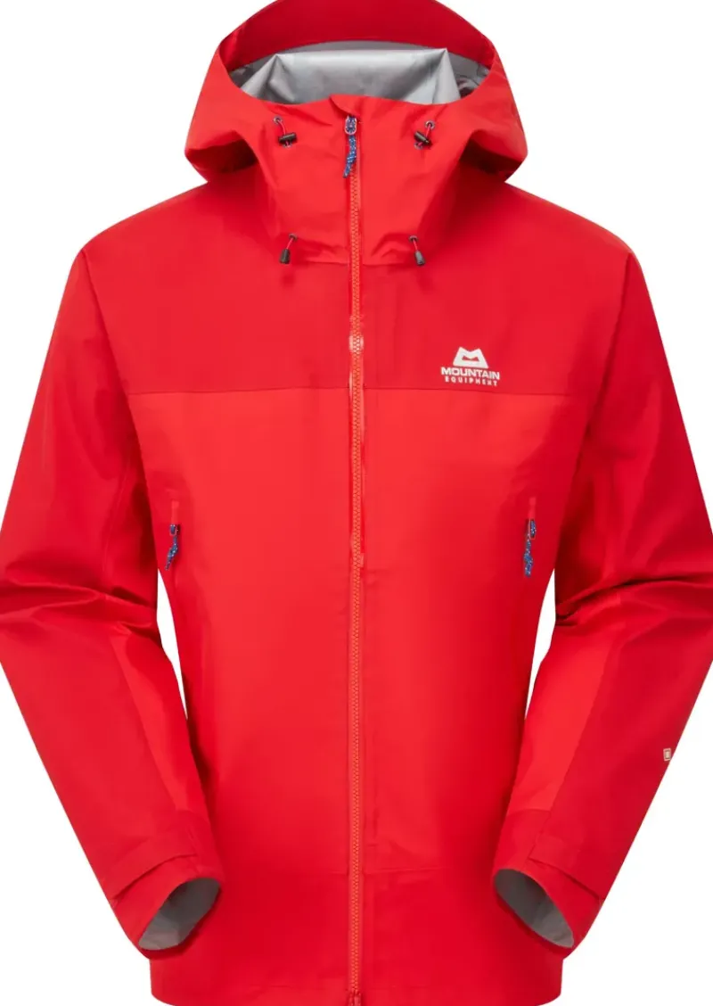 Mountain Equipment Waterproof Jackets-Mens Saltoro Jacket - Imperial Red-Crimson