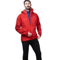 Mountain Equipment Waterproof Jackets-Mens Saltoro Jacket - Imperial Red-Crimson