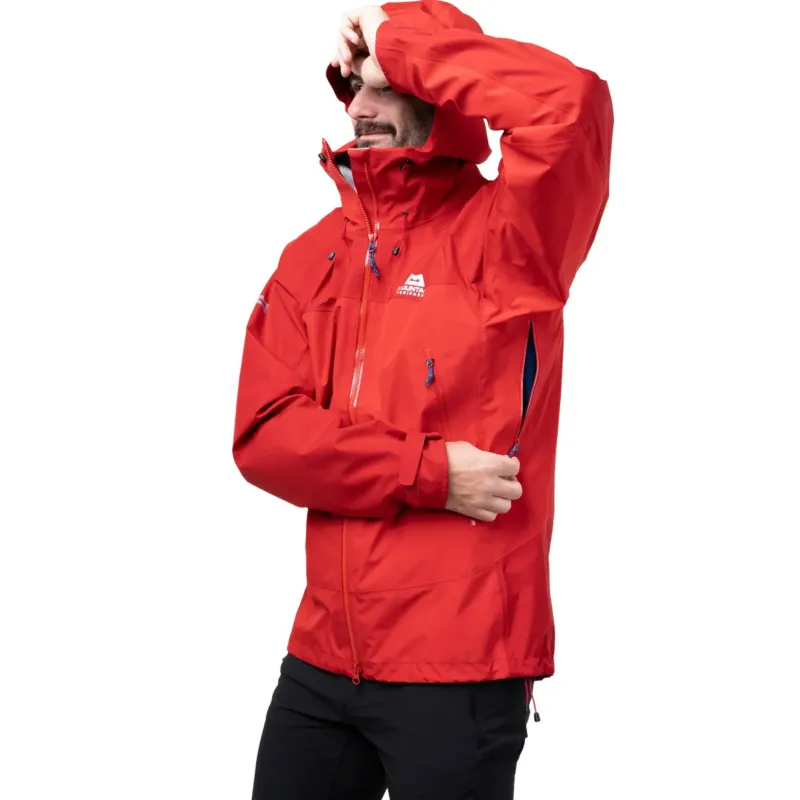 Mountain Equipment Waterproof Jackets-Mens Saltoro Jacket - Imperial Red-Crimson