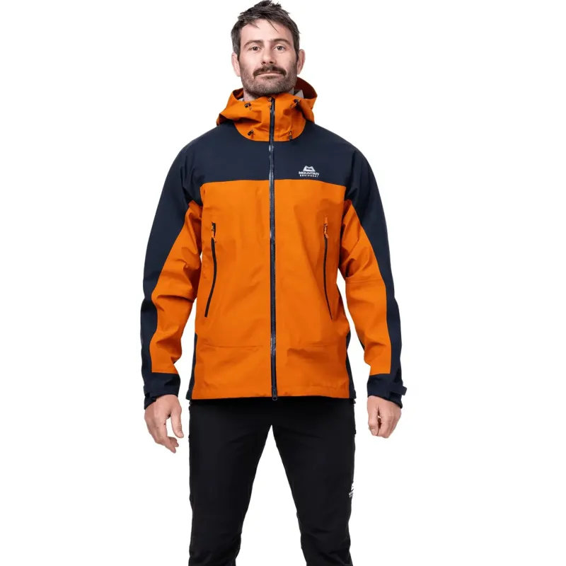 Mountain Equipment Waterproof Jackets-Mens Saltoro Jacket - Rust-Cosmos