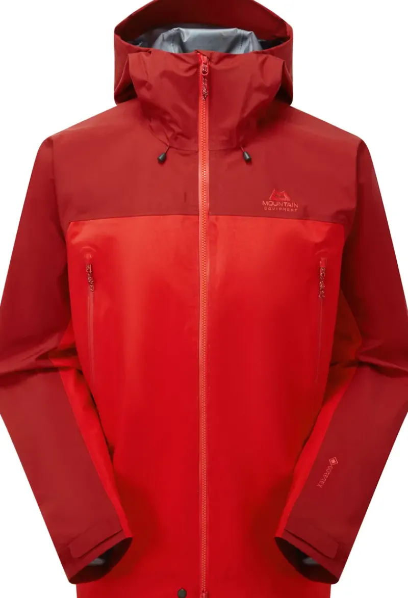 Mountain Equipment Waterproof Jackets-Mens Shigri Jacket - Chili Red-Merlot