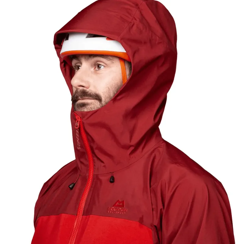 Mountain Equipment Waterproof Jackets-Mens Shigri Jacket - Chili Red-Merlot