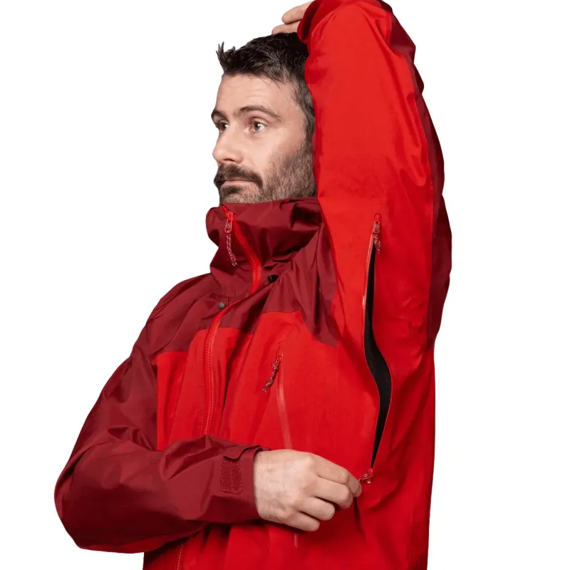 Mountain Equipment Waterproof Jackets-Mens Shigri Jacket - Chili Red-Merlot
