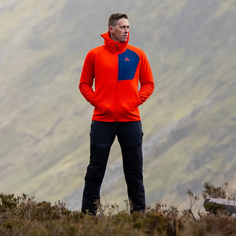 Mountain Equipment Fleece & Mid Layer-Mens Shroud Hooded Jacket - Cardinal-Admiral