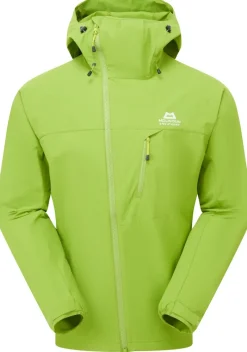 Mountain Equipment Softshell Jackets-Mens Squall Hooded Jacket - Cactus