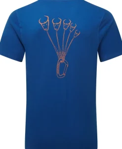 Mountain Equipment T-Shirts & Baselayers-Mens Yorik On Wire Tee - Admiral Blue