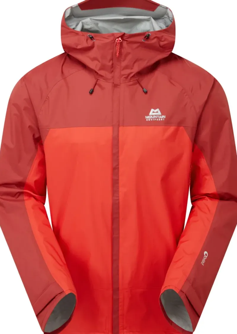 Mountain Equipment Waterproof Jackets-Mens Zeno Jacket - Chili Red-Merlot