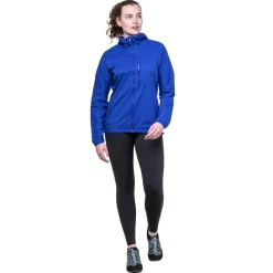 Mountain Equipment Softshell Jackets-Womens Aerofoil Hooded Jacket - Vivid Blue