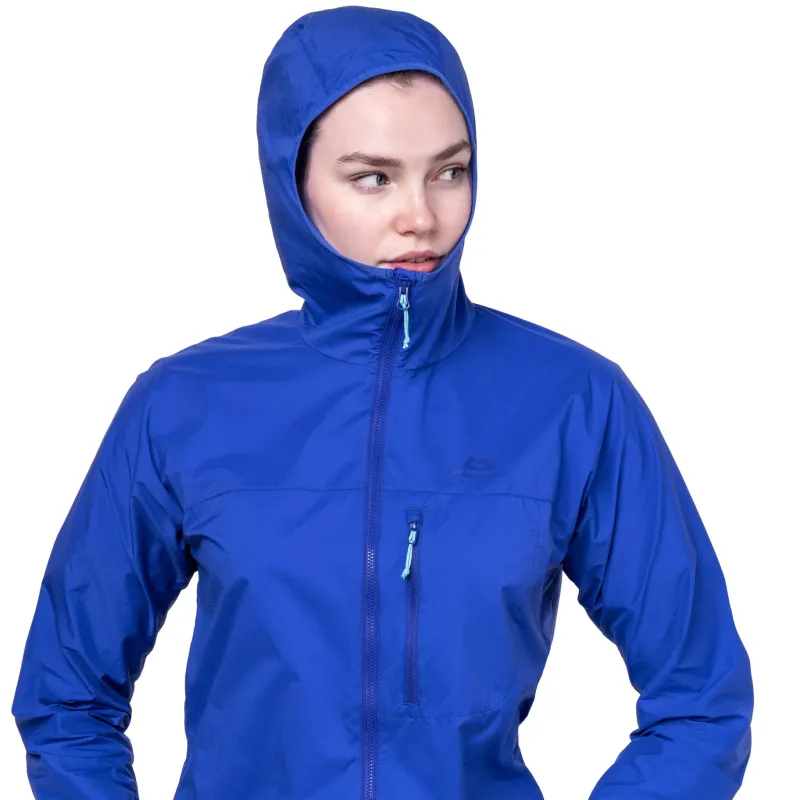 Mountain Equipment Softshell Jackets-Womens Aerofoil Hooded Jacket - Vivid Blue