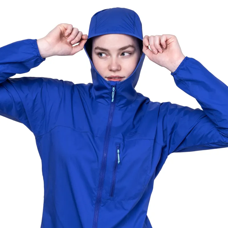 Mountain Equipment Softshell Jackets-Womens Aerofoil Hooded Jacket - Blue Nights