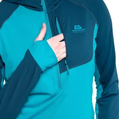 Mountain Equipment Fleece & Mid Layer-Womens Aiguille Hooded Top - Sage
