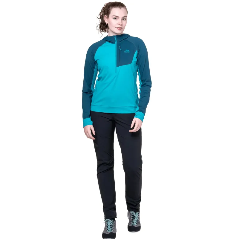 Mountain Equipment Fleece & Mid Layer-Womens Aiguille Hooded Top - Sage