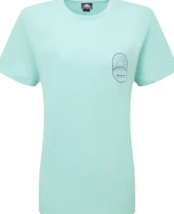 Mountain Equipment T-Shirts & Baselayers-Womens Alpenglow Tee - Tee Aqua