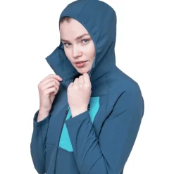 Mountain Equipment Softshell Jackets-Womens Arrow Hooded Jacket - Dusk-Topaz