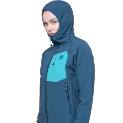 Mountain Equipment Softshell Jackets-Womens Arrow Hooded Jacket - Dusk-Topaz