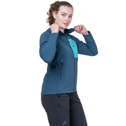 Mountain Equipment Softshell Jackets-Womens Arrow Hooded Jacket - Chili Red-Dusk