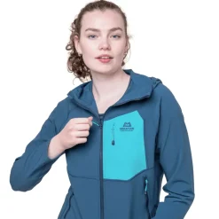 Mountain Equipment Softshell Jackets-Womens Arrow Hooded Jacket - Chili Red-Dusk