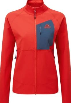Mountain Equipment Softshell Jackets-Womens Arrow Jacket - Chili Red-Dusk