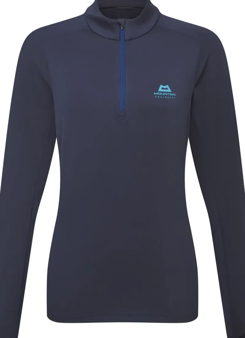 Mountain Equipment T-Shirts & Baselayers-Womens Cerrig LS Zip-T - Cosmos