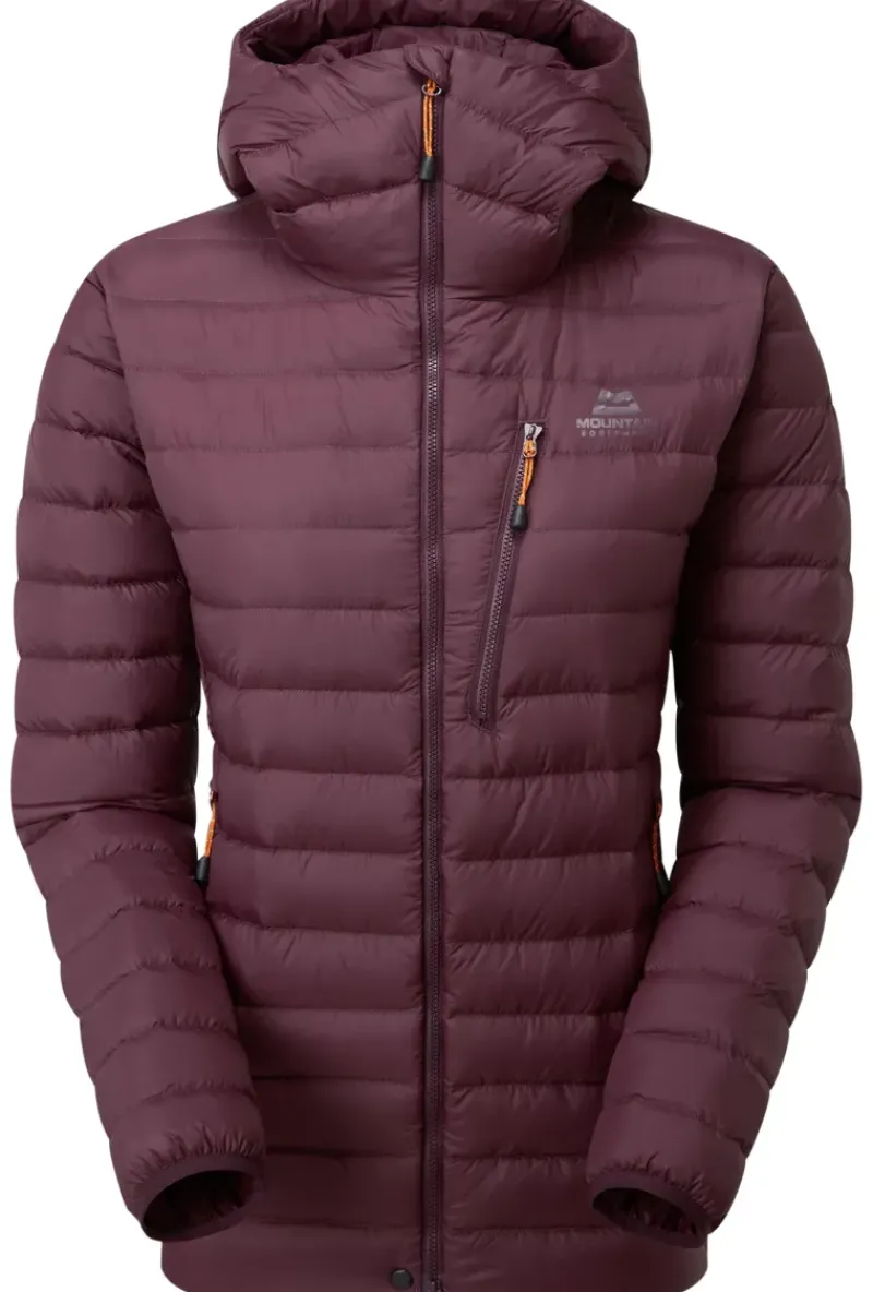 Mountain Equipment Insulated Jackets-Womens Earthrise Hooded Jacket - Raisin