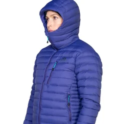 Mountain Equipment Insulated Jackets-Womens Earthrise Hooded Jacket - Raisin