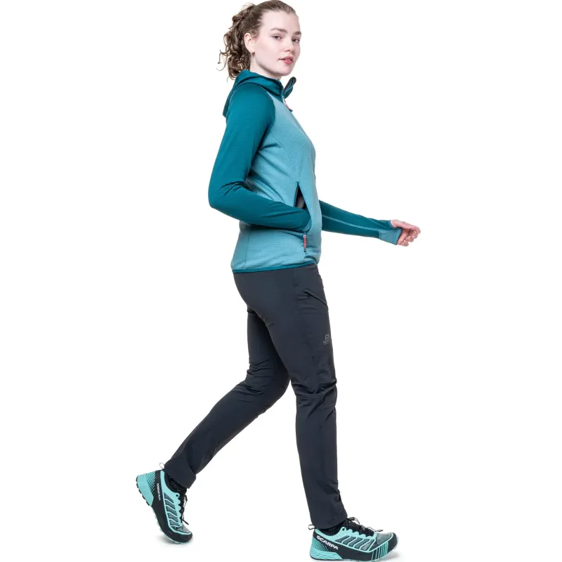 Mountain Equipment Fleece & Mid Layer-Womens Eclipse Hooded Jacket - Medieval Blue