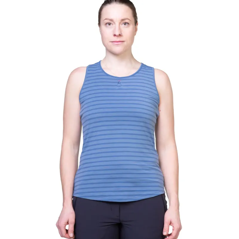 Mountain Equipment T-Shirts & Baselayers-Womens Equinox Vest - Lichen Stripe