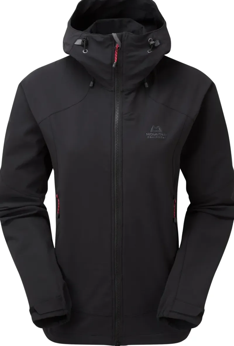 Mountain Equipment Softshell Jackets-Womens Frontier Hooded Jacket - Black