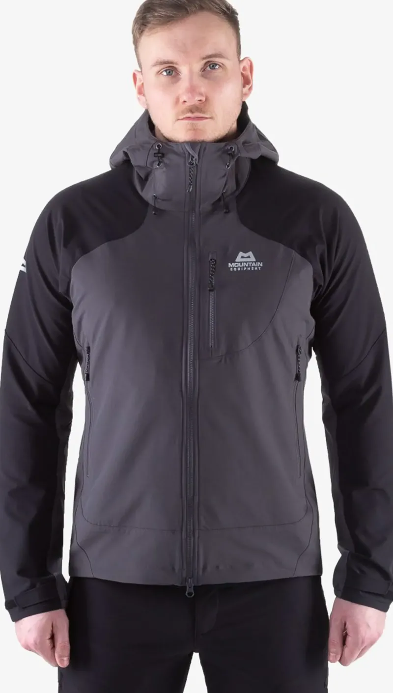 Mountain Equipment Softshell Jackets-Womens Frontier Hooded Jacket - Black