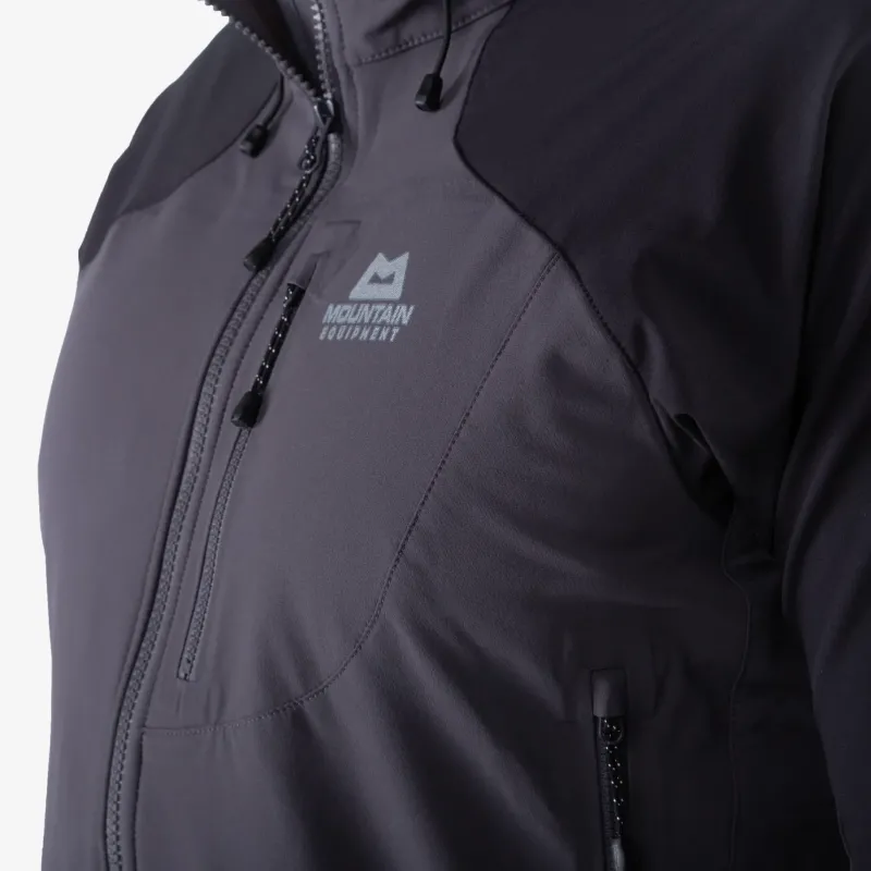 Mountain Equipment Softshell Jackets-Womens Frontier Hooded Jacket - Black