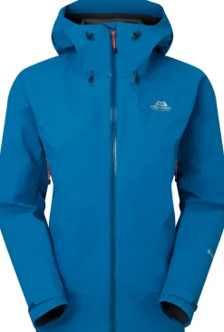Mountain Equipment Waterproof Jackets-Womens Garwhal Jacket - Mykonos Blue