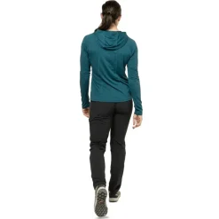 Mountain Equipment T-Shirts & Baselayers-Womens Glace Hooded Top - Aqua