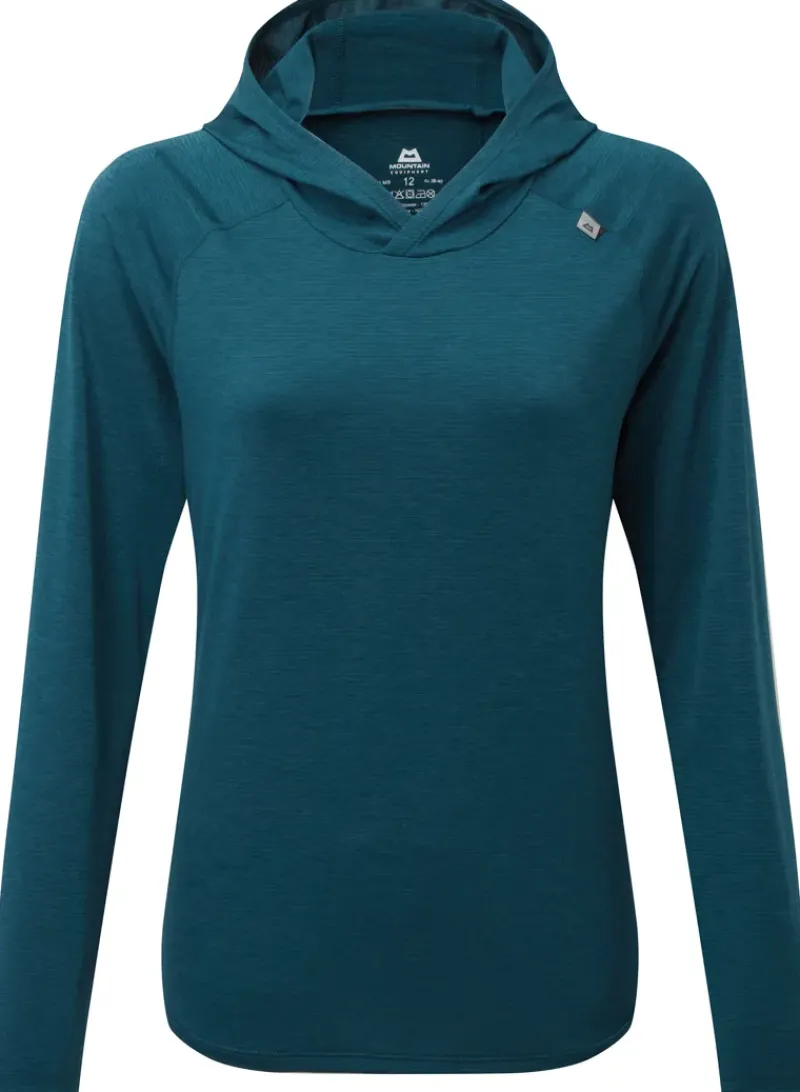 Mountain Equipment T-Shirts & Baselayers-Womens Glace Hooded Top - Majolica Blue