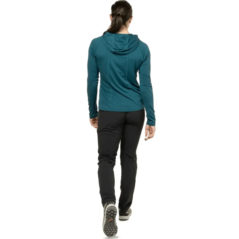 Mountain Equipment T-Shirts & Baselayers-Womens Glace Hooded Top - Majolica Blue