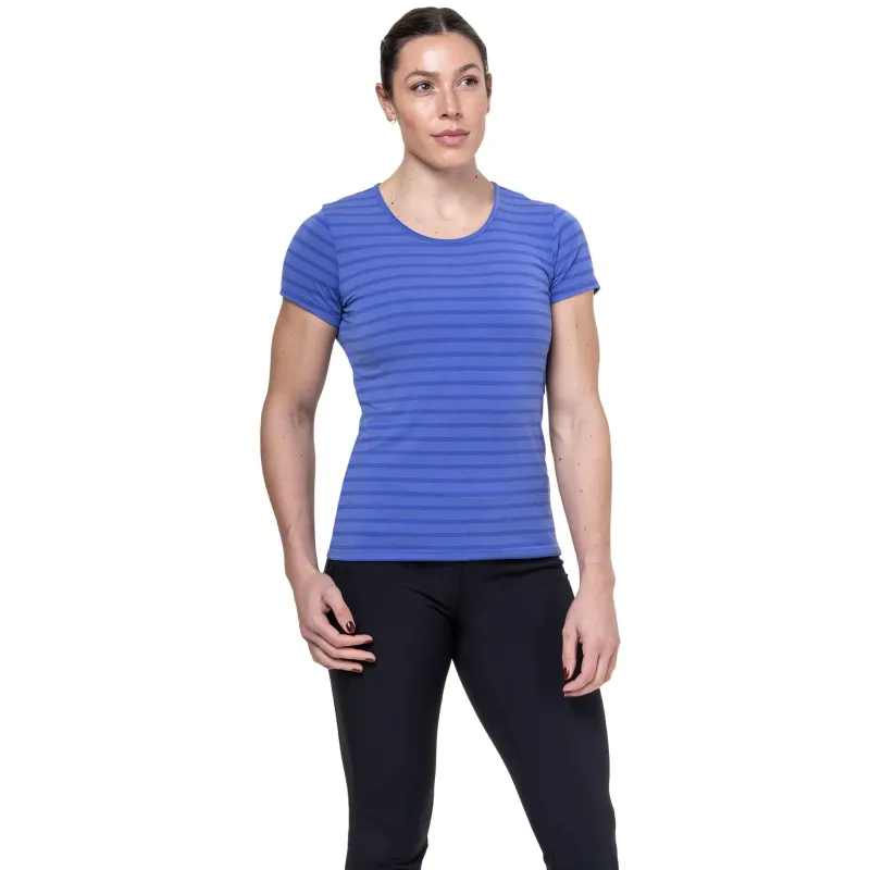 Mountain Equipment T-Shirts & Baselayers-Womens Groundup Stripe Tee - Vivid Stripe