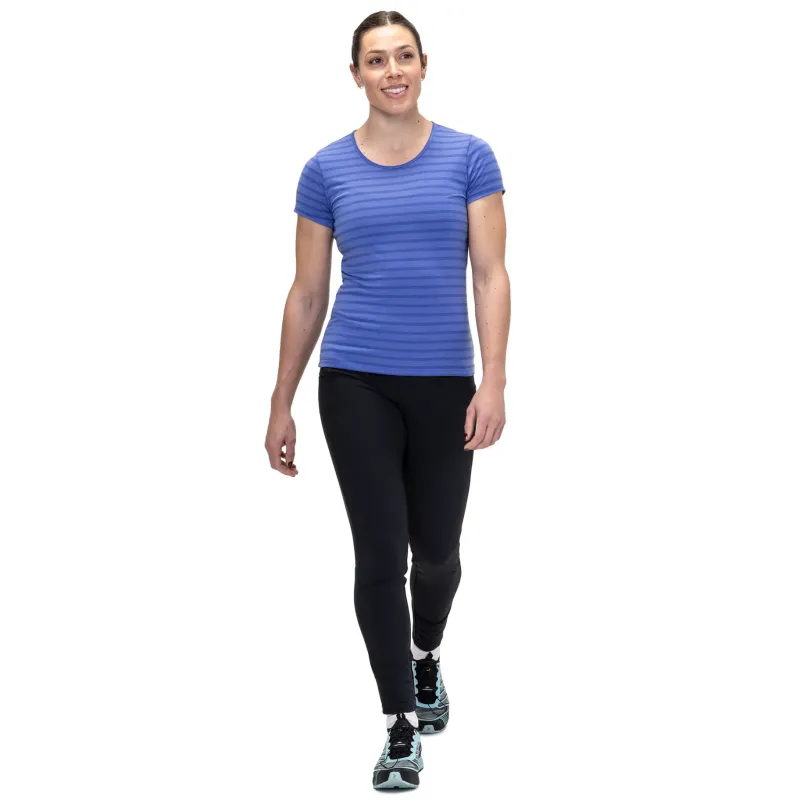 Mountain Equipment T-Shirts & Baselayers-Womens Groundup Stripe Tee - Vivid Stripe