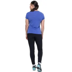 Mountain Equipment T-Shirts & Baselayers-Womens Groundup Stripe Tee - Vivid Stripe