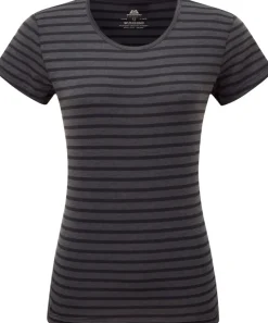 Mountain Equipment T-Shirts & Baselayers-Womens Groundup Stripe Tee - Cosmos Stripe