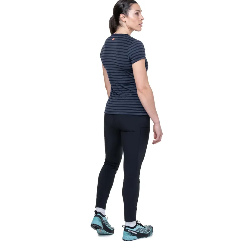 Mountain Equipment T-Shirts & Baselayers-Womens Groundup Stripe Tee - Cosmos Stripe