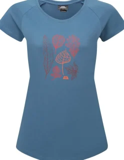 Mountain Equipment T-Shirts & Baselayers-Womens Leaf Tee - Stellar Blue