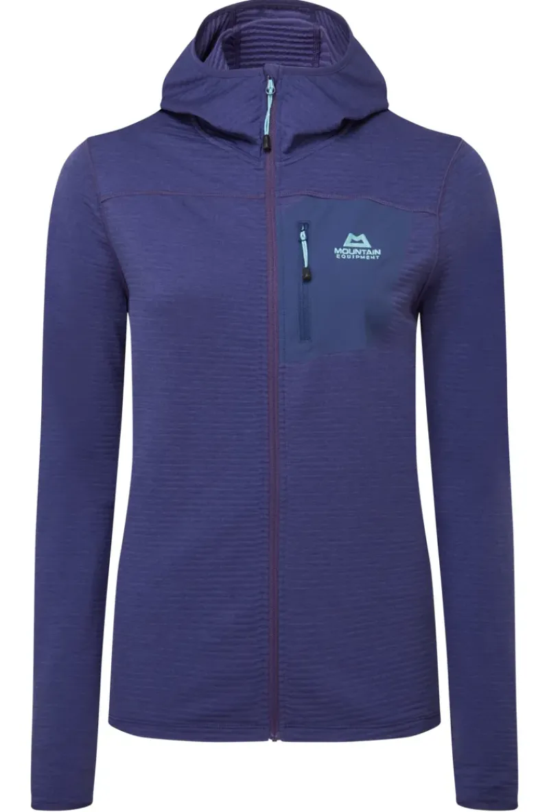 Mountain Equipment Fleece & Mid Layer-Womens Lumiko Hooded Jacket - Amethyst-Medieval